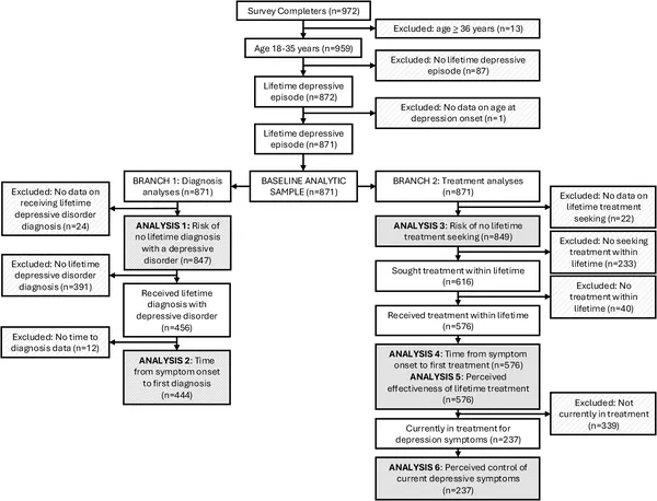 Diagram showing how participants were selected and included in the study.