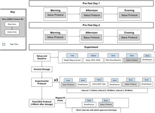 Overview of the BAC study's experimental steps and procedures.