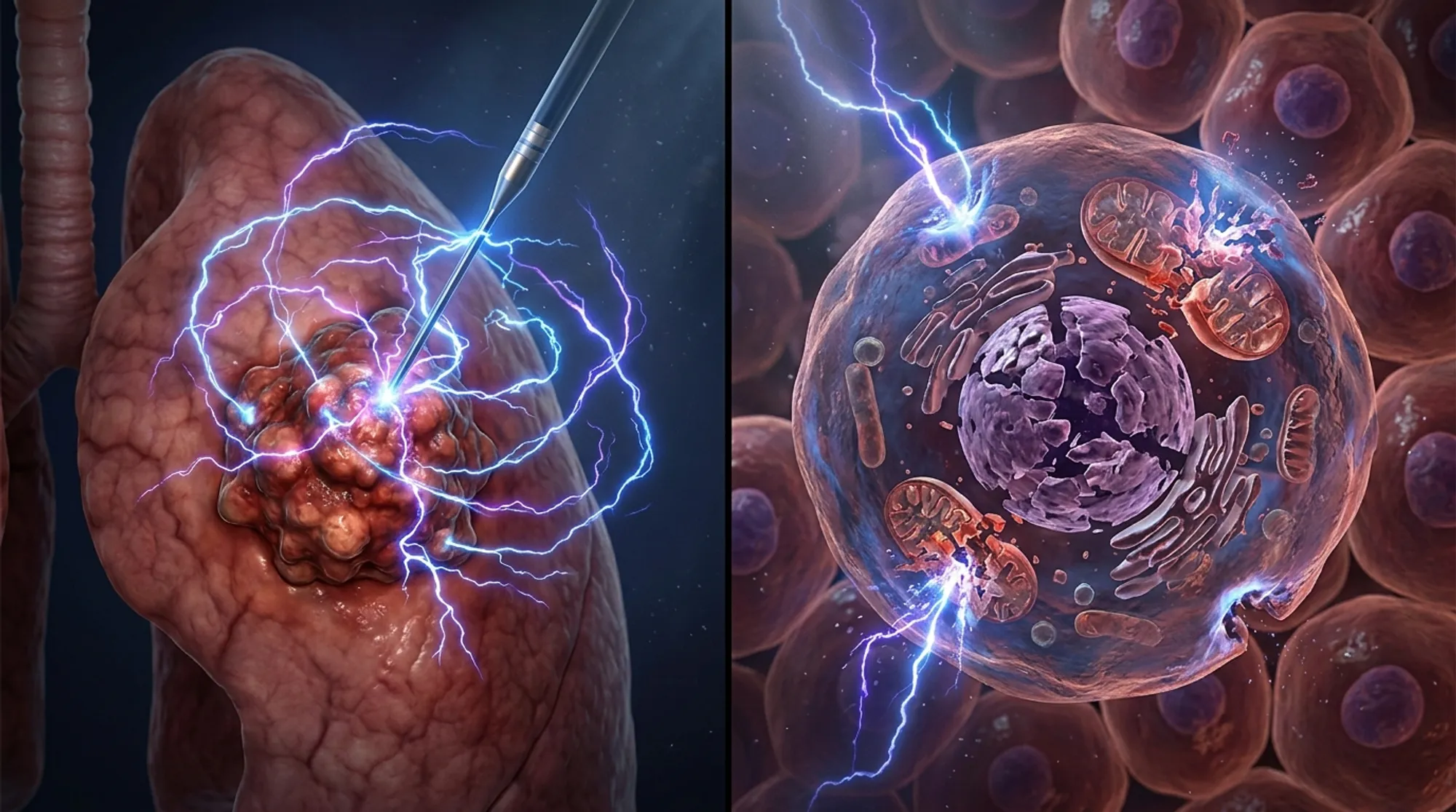 Cover for Zapping Lung Tumors from the Inside Out: How High-Intensity Electric Fields Enhance Cancer Cell Destruction