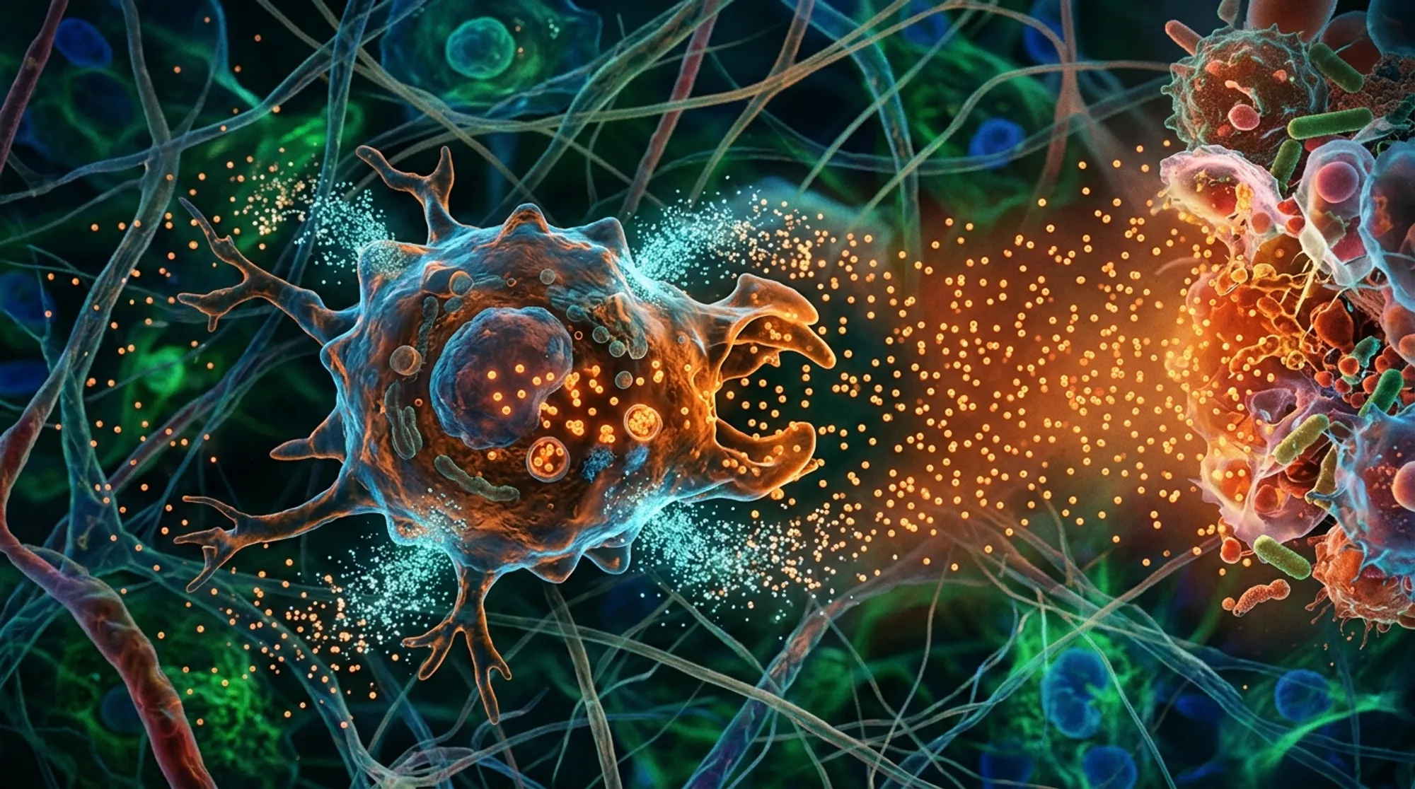 Cover for How Macrophages Create Their Own Chemical Trails to Find Infection Sites