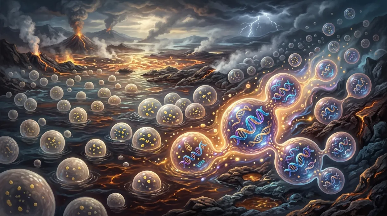 How Growth-Driven Selection Sparked the First Genetic Code in Protocells blog post