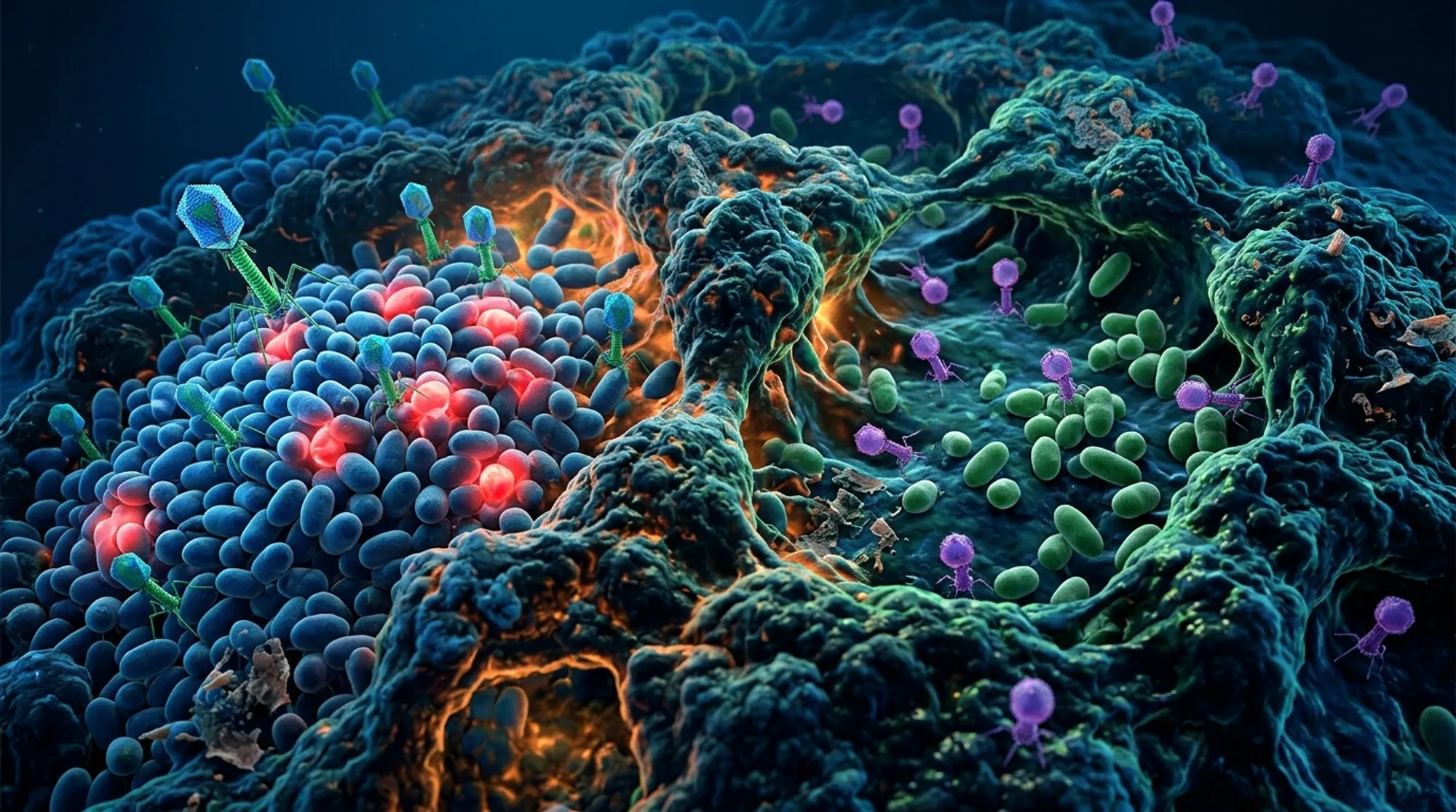 Cover for How Bacterial Biofilm Structure Shapes the Battle Between Viruses