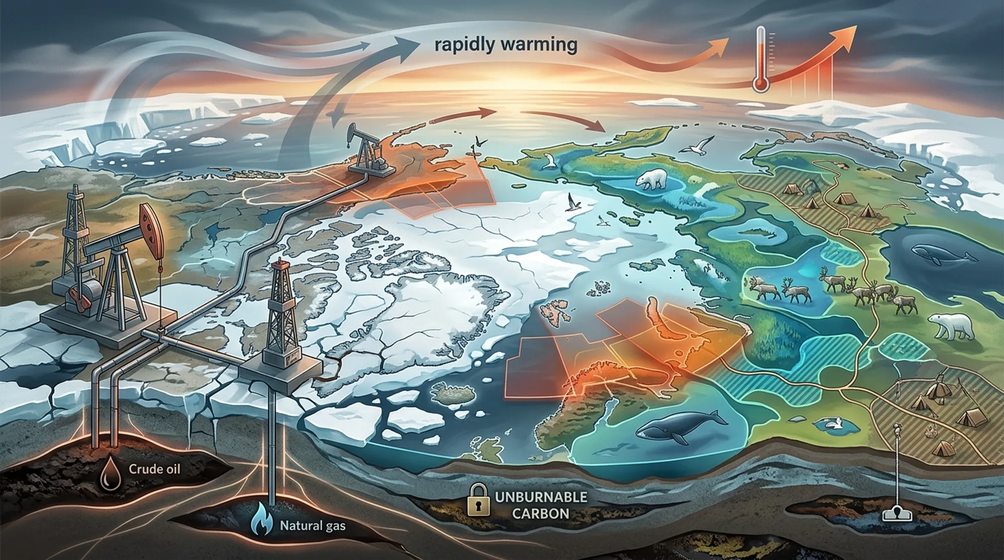 Cover for Mapping the Arctic’s Unburnable Carbon: Oil, Indigenous Lands, and Ecological Risks in a Rapidly Warming Region
