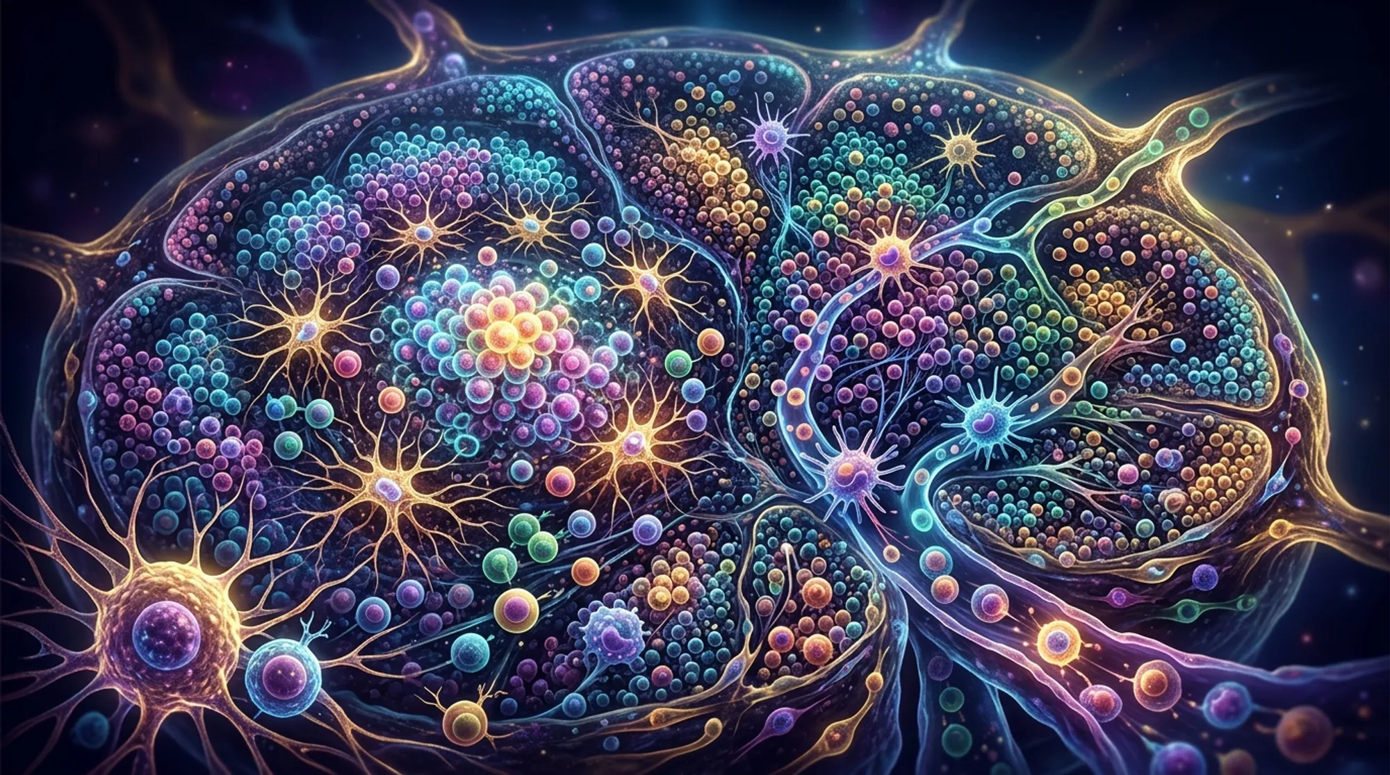 Cover for Mapping the Cellular Landscape of Human Lymph Nodes with High-Dimensional Spatial Proteomics