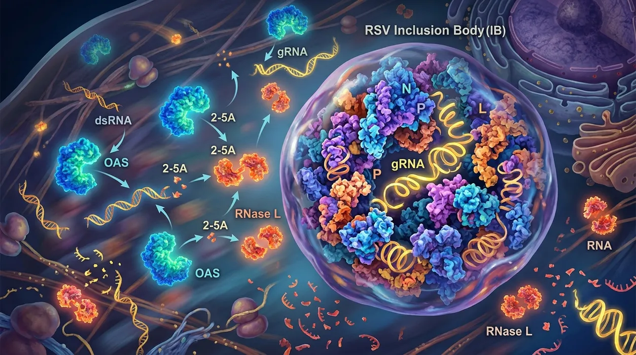 How Respiratory Syncytial Virus Hides Its RNA in Liquid Droplets to Evade Immune Detection blog post
