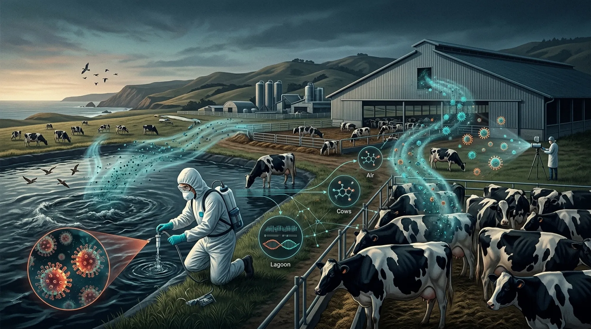 Cover for Uncovering Hidden Routes of H5N1 Spread on California Dairy Farms