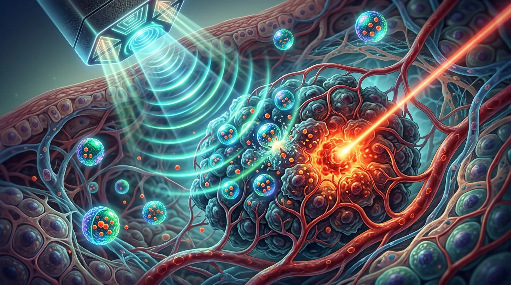 Cover for Sound Waves and Glowing Bubbles: A New Way to Target Tumors with Heat