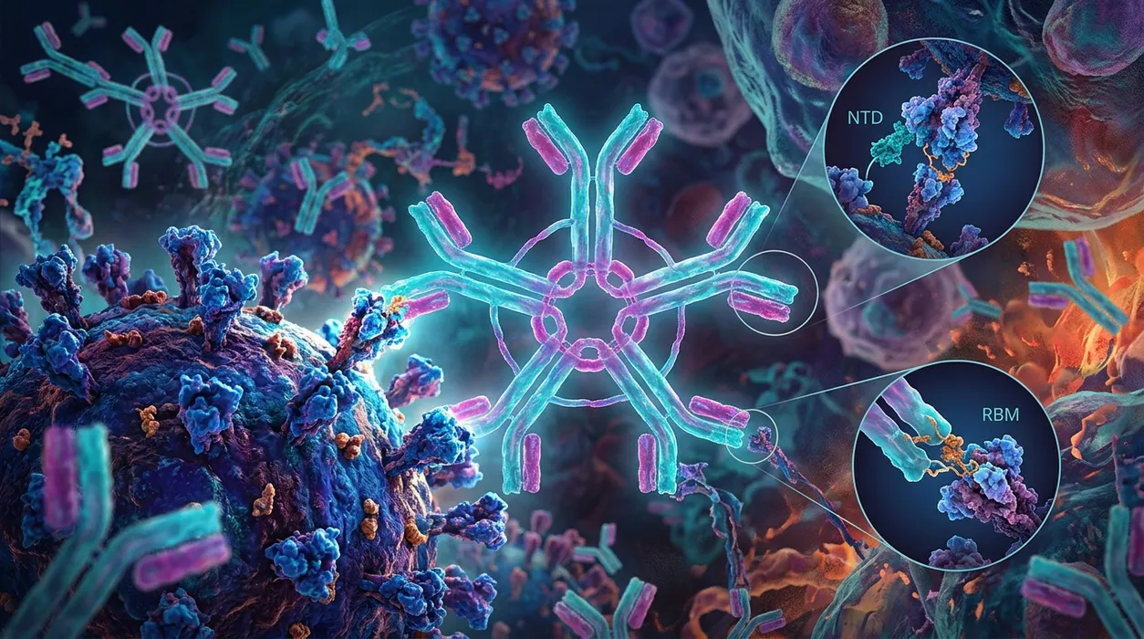 How an Engineered IgM Antibody Grabs SARS-CoV-2 in Two Places to Boost Neutralization blog post