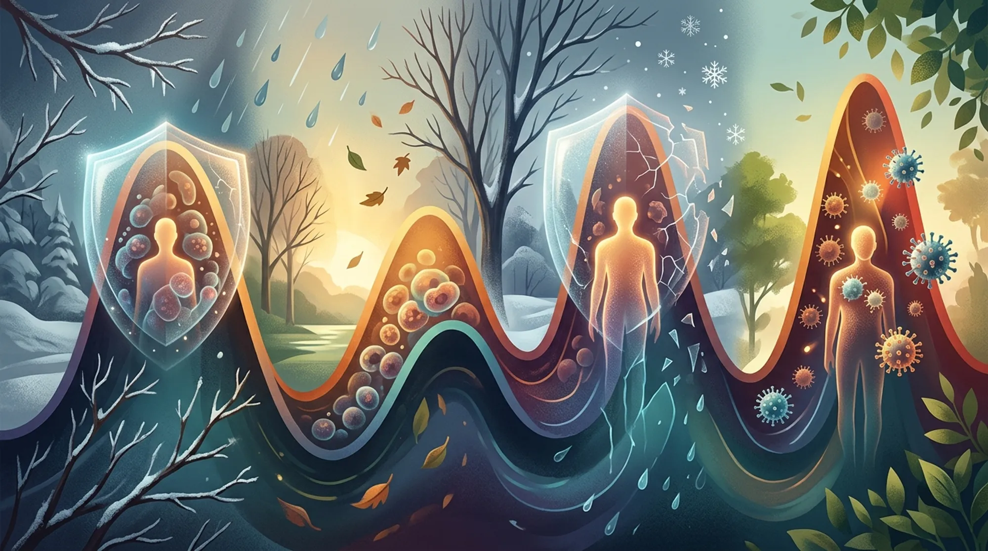 Cover for Why COVID-19 Waves Come and Go: The Role of Seasons and Waning Immunity
