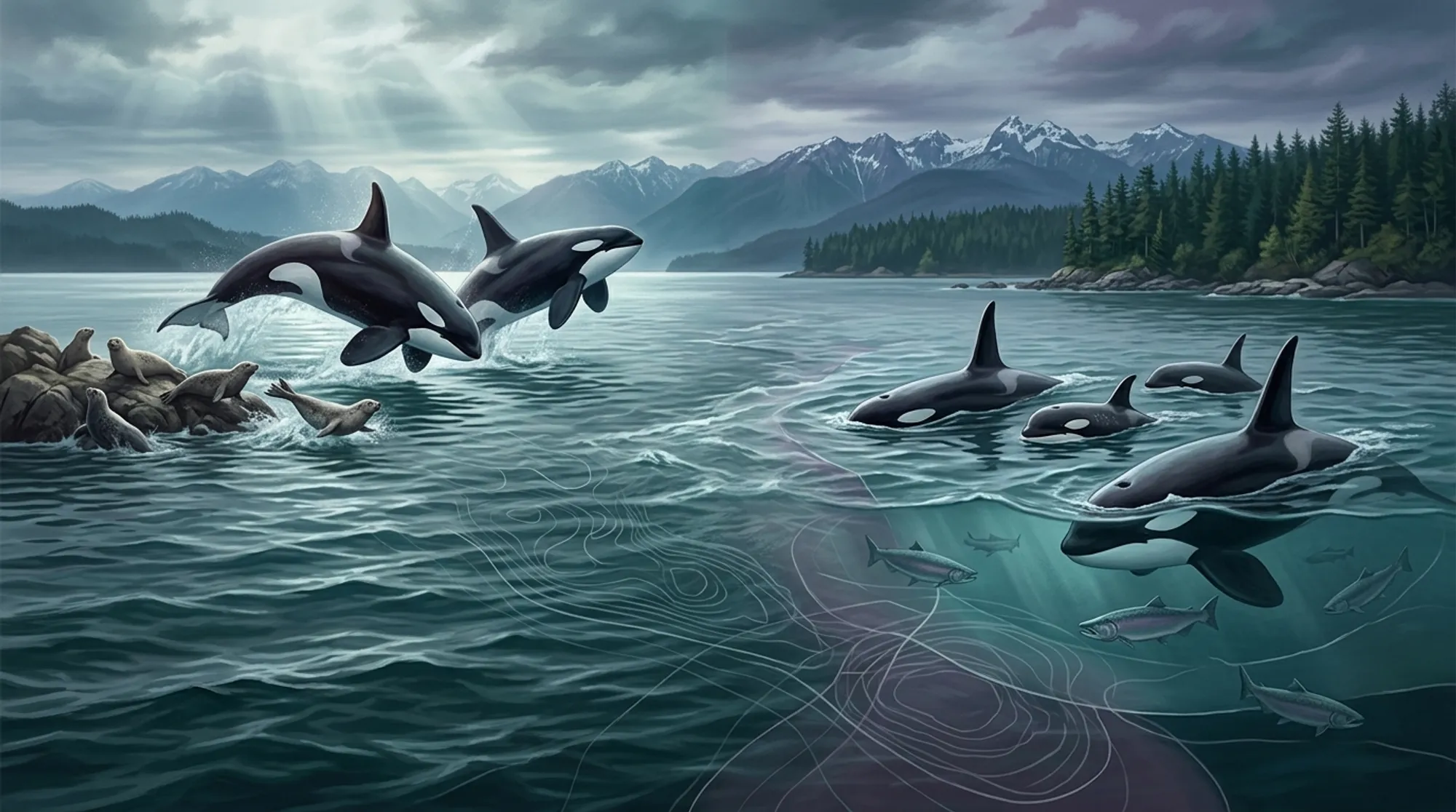 Cover for Shifting Seas: How Two Killer Whale Populations Are Changing Their Patterns in Washington Waters