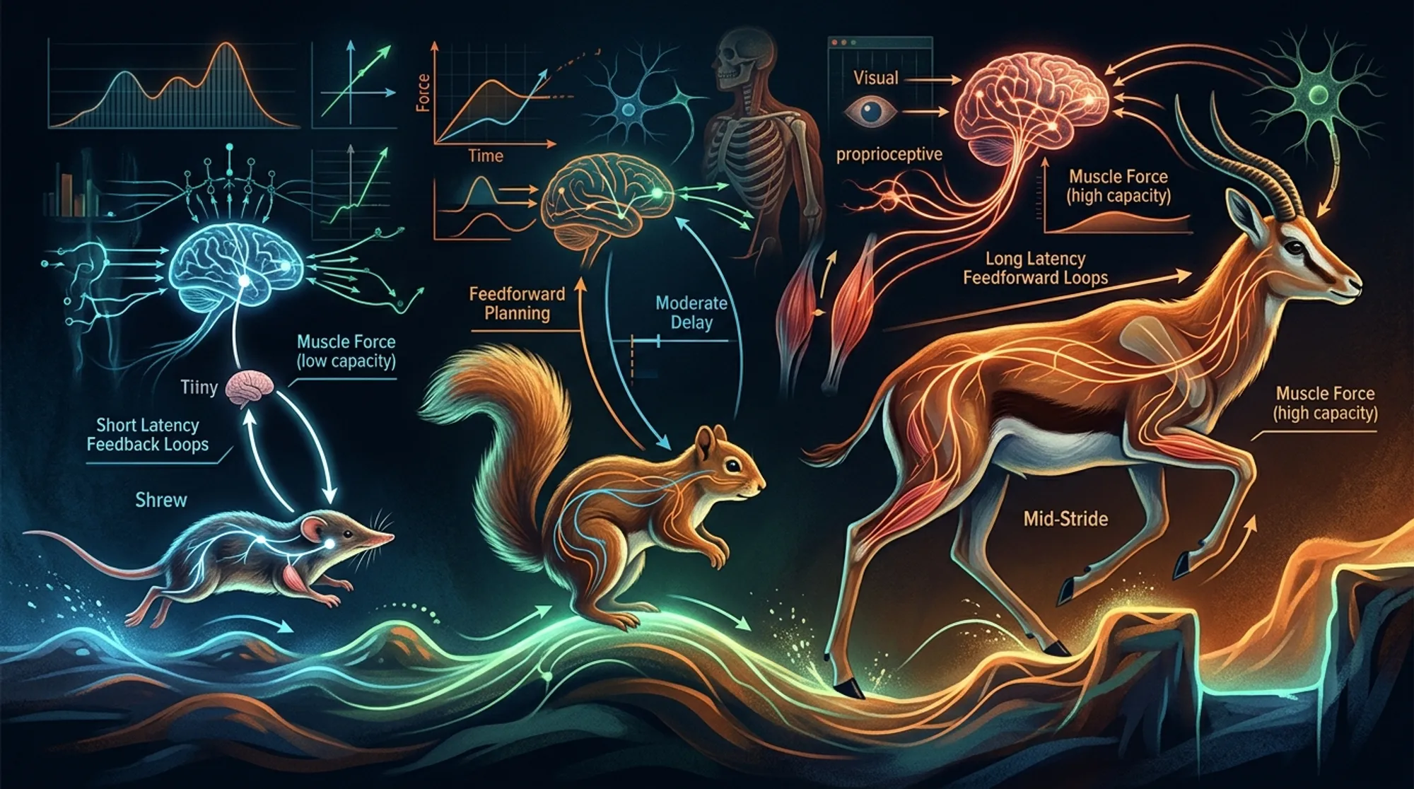 Cover for Why Tiny Shrews React Faster Than Huge Elephants: How Animal Size Shapes Neural Control of Movement