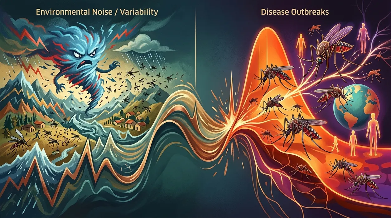 How Unpredictable Weather Shapes Mosquito-Borne Disease Outbreaks in Surprising Ways blog post