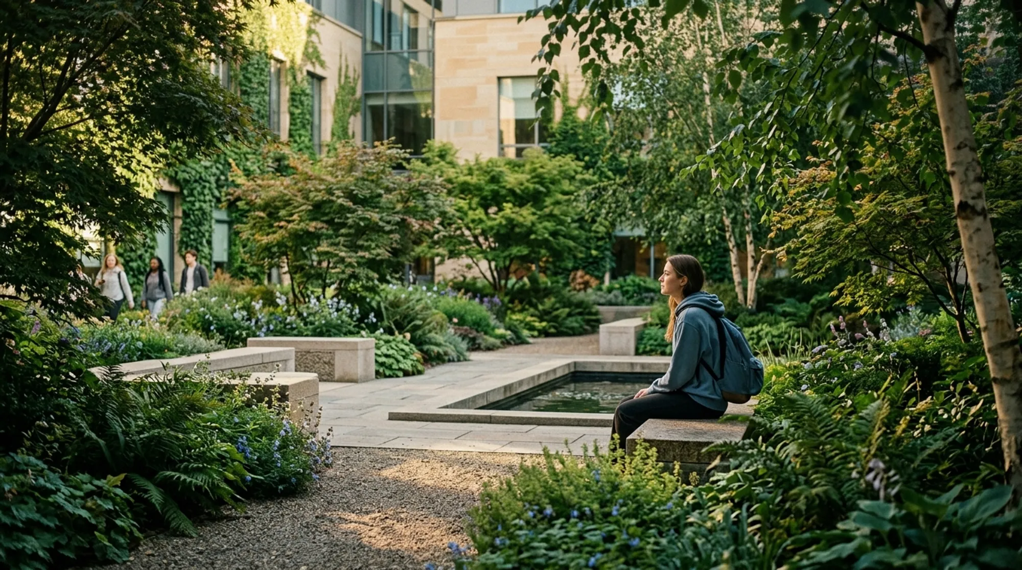 Cover for How the Design of Campus Courtyards Can Help Students Recover from Stress