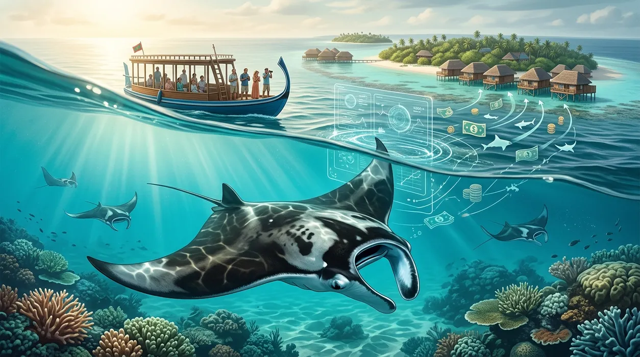 Valuing Conservation and Natural Wealth: The Blue Economy of Manta Ray Watching in the Maldives blog post