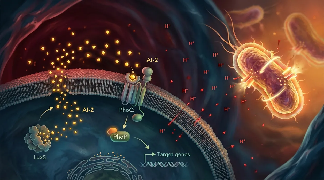 How Salmonella’s Chemical Conversations Help It Survive Acidic Attacks Inside Our Bodies blog post