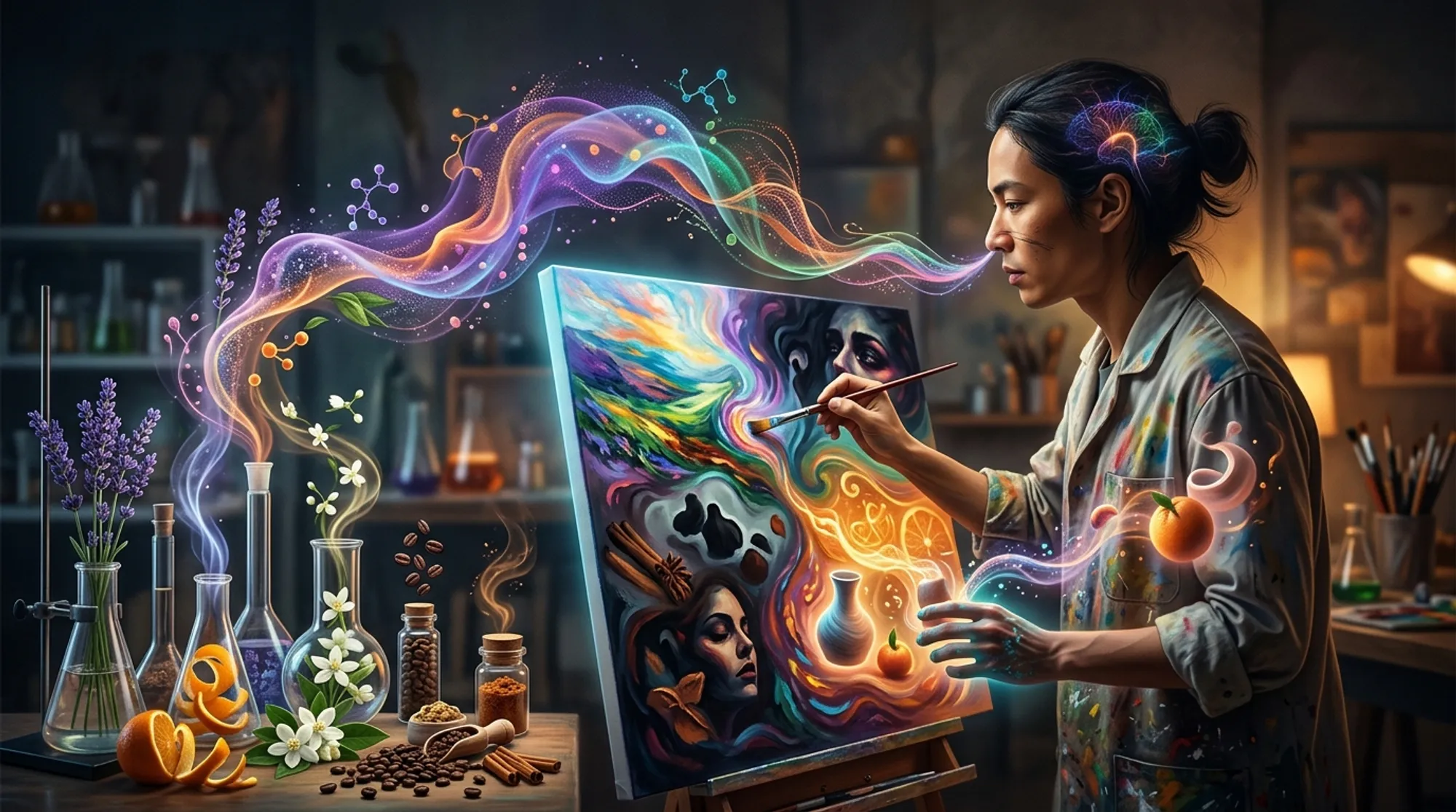 Cover for Painting with Odors: How Smells Shape What We See and Create